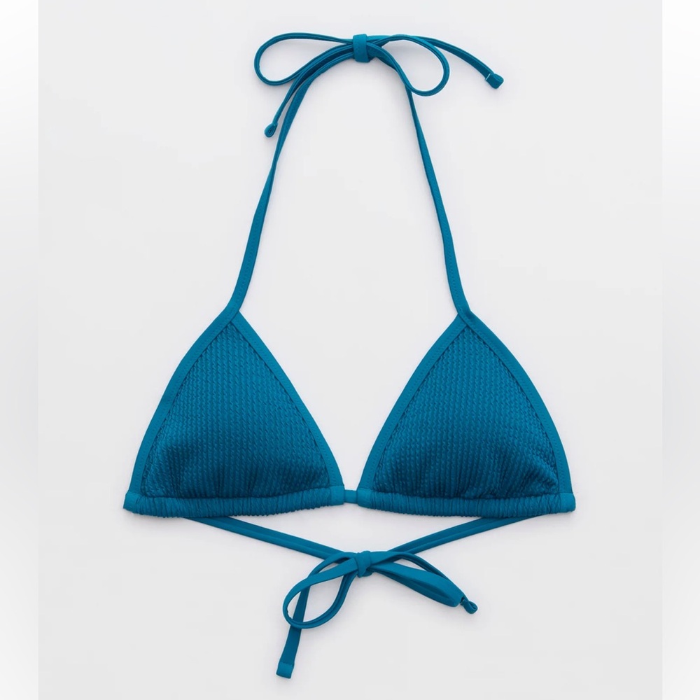 Aerie Crinkle String Triangle Bikini Top